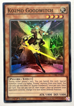 PGLD-EN025 Kozmo Goodwitch - Gold Secret Rare 1st Edition Lightly Played YuGiOh - Image 1