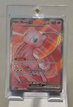 Pokemon Mew EX TCG Full Art Ultra Rare Holo Card 193/165 Scarlet & Violet 151 - Image 1