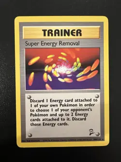 Super Energy Removal 108/130 Base Set 2 2000 Pokemon Card Rare NM - Image 1