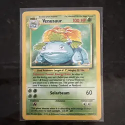 Pokemon TCG Venusaur Holo Rare Card 15/102 Base Set - Image 1