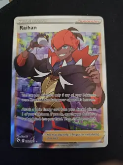 Pokemon Raihan Evolving Skies Trainer Full Art Ultra Rare Holo Card 202/203 NM - Image 3