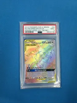 Moltres Zapdos Articuno Tag Team GX PSA 9 69/68 Pokemon card hidden fates - Image 1