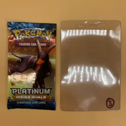 Pokemon TCG - Platinum Rising Rivals - 10 Card Booster Pack Houndoom Art Sealed - Image 1