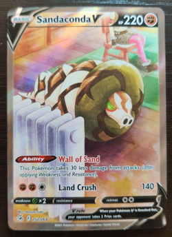 Sandaconda V - 252/264 - Full Alternate Art, Fusion Strike - Pokemon Card - NM - Image 1