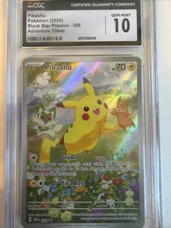Pikachu 088 Sv: Scarlet & Violet Promo Cards Holo CGC 10 Pokemon - Image 1