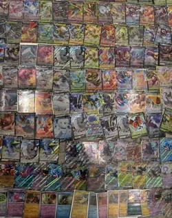 Huge Pokemon 150 Card Lot, 110 Pokemon v, 30 Ex GX VMAX cards, Nice New Lot Tcg - Image 2