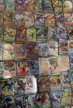 Huge Pokemon 150 Card Lot, 110 Pokemon v, 30 Ex GX VMAX cards, Nice New Lot Tcg - Image 3