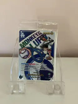 2025 DODGERS X ONE PIECE COLLAB PROMO CARD MONKEY D. LUFFY - Image 1