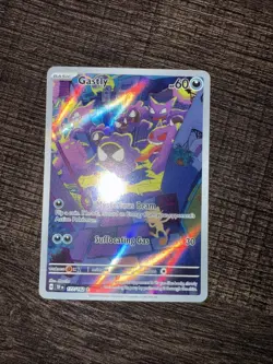 Pokemon TCG Gastly Illustration Rare Card Temporal Forces 177/162 NM Condition - Image 1