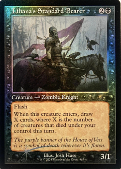 MTG - Liliana's Standard Bearer - Retro Frame Foil - Secret Lair - Magic - Image 1