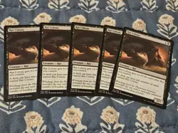 Rat Colony Set of 5 - Dominaria DOM MTG Magic - Image 1