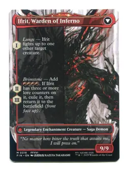 Clive Ifrit's Dominant Borderless #0318 NM Final Fantasy FIN MTG Magic the - Image 2