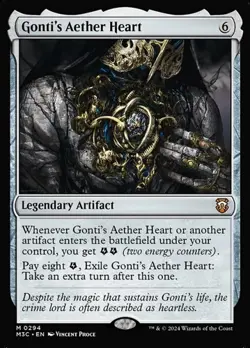 Gonti's Aether Heart - Ripple Foil M3C LP MTG - Image 1