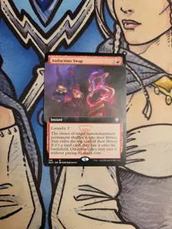 1x Audacious Swap Extended Art - NM/M NCC MTG Magic - Image 1
