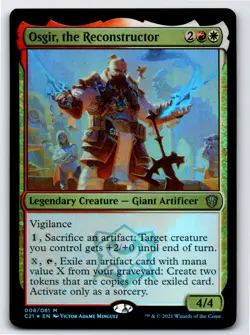 Osgir, the Reconstructor M Commander 2021 # 8 NM Foil - Image 1