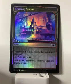 Tramway Station (Showcase) Streets of New Capenna Foil Land 356 - Image 1