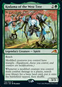 Kodama of the West Tree - Foil - Promo Pack NM, English MTG Kamigawa: Neon Dynas - Image 1