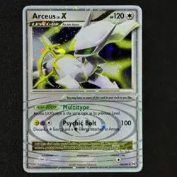 2009 Pokemon ARCEUS LV.X 96/99 Holo Ultra Rare SWIRL + BLEED Pack Fresh Card NM - Image 1