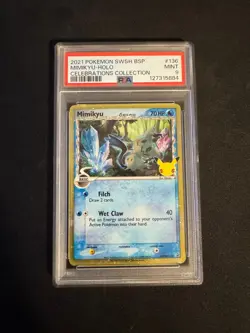 2021 Pokemon SWSH BSP Mimikyu-Holo Celebrations Collection - PSA 9 - Image 1