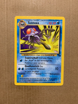 GERMAN Tentacruel 44/62 Fossil Set - Uncommon Pokemon Card - NM/Mint - Image 1