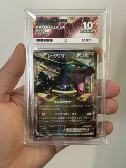 2012 Pokemon Japanese Dragon Blade Rayquaza EX !st Edition 037 ACE 10 Gem Mint - Image 1