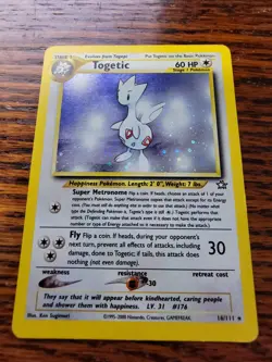 MP Togetic 16/111 Neo Genesis Holo Rare Pokemon Card - Image 1