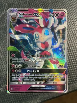Pokemon TCG Sylveon GX Guardians Rising Holo Full Art Ultra Rare - Image 1