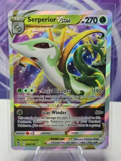 Pokemon TCG Serperior VSTAR Silver Tempest 008/195 Holo Ultra Rare - Image 1