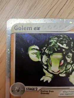 Pokemon Golem ex 91/97 Dragon Holo HP-creased - Image 3