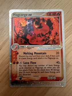 Pokemon Magcargo ex 95/97 Dragon Holo MP - Image 1