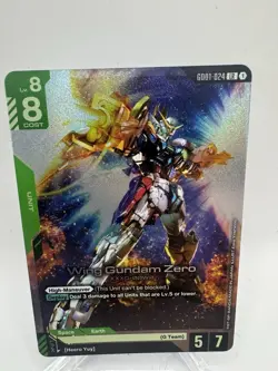 Wing Gundam Zero GD01 Newtype Rising GD01-024 LR Gundam Card Game TCG - Image 1