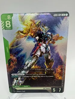 Wing Gundam Zero GD01 Newtype Rising GD01-024 LR Gundam Card Game TCG - Image 2