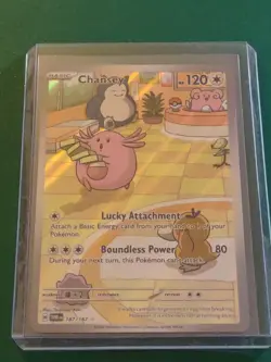 Pokemon Twilight Masquerade Chansey Illustration 187/167 NM-Mint Condition - Image 1