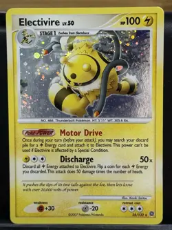 Pokemon TCG Electivire 25/132 Diamond & Pearl Holo Rare Deck Exclusive - Image 1