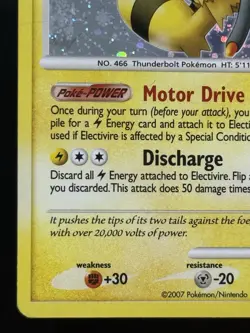 Pokemon TCG Electivire 25/132 Diamond & Pearl Holo Rare Deck Exclusive - Image 4