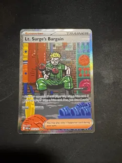 Pokemon TCG: Lt. Surge's Bargain - Mega Evolution - 185/132 - NM - Image 1