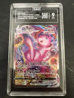 Pokemon TCG Mew VMAX 269/264 Alternate Art Secret Fusion Strike TAG 9 Mint Holo - Image 1