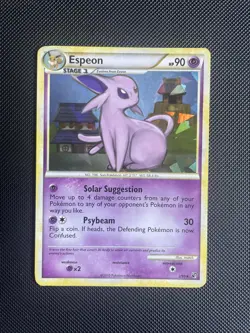Pokemon - Espeon 2/90 - Cracked Ice Holo Rare - HGSS Undaunted 2010 - LP+ - Image 1