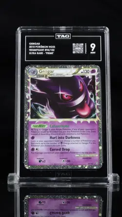 Gengar Prime 2010 Pokemon Heart Gold Soul Silver Triumphant 94/102 TAG 9 - Image 1