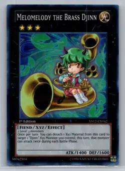 Yu-Gi-Oh Melomelody the Brass Djinn Super Rare #YS12-EN042 Super Rare - Image 1