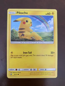 Pikachu 28/73 - Common Pokemon Card - Shining Legends Set (2017) - NM - Image 1