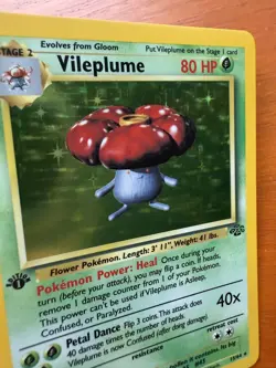 Pokemon TCG Vileplume Jungle Holo Card 15/64 1st Edition Rare - Image 4