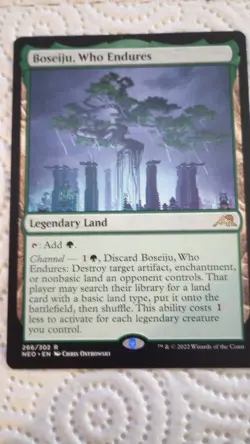 Magic the Gathering Boseiju Who Endures Card NM Condition - Image 1