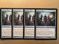 MTG 4x Filigree Sages Shards of Alara Magic the Gathering Card x4 NM - Image 1
