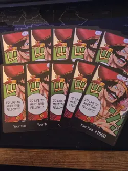 10x One Piece OP13 Don Card - Gold.D.Roger - English - TCG - Play Set - Mint - Image 1