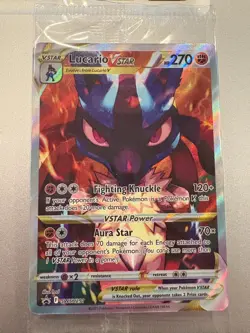 Lucario VSTAR SWSH291 SWSH: Sword & Shield Promo Cards Holo (sealed in plastic) - Image 1