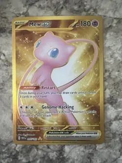 Pokemon TCG Mew EX 205/165 Scarlet & Violet 151 Regular Gold Card - Image 1