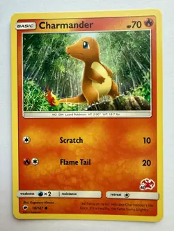Charmander #42 18/147 Burning Shadows Charizard Stamped Pokemon TCG Card LP - Image 1