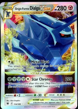 Origin Forme Dialga VSTAR 114/189 SWSH10: Astral Radiance NM Pokemon Card TCG - Image 1