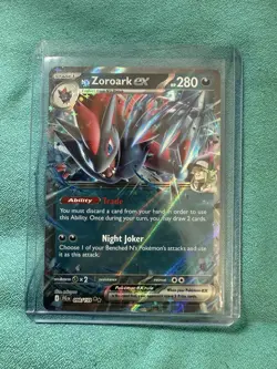 Pokemon TCG N's Zoroark EX Holo Double Star Rare Card 98/159 Journey Together - Image 1